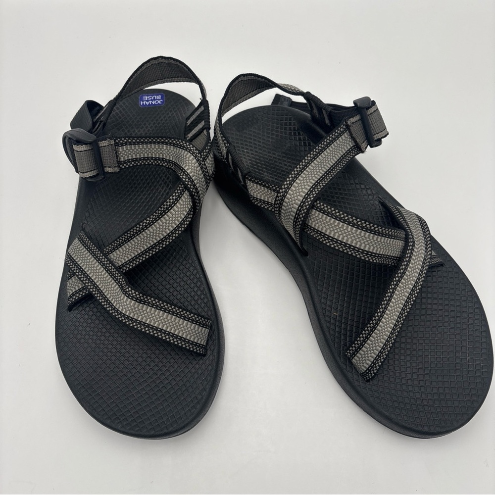 Chaco Black and Gray Adjustable‎ Sandals